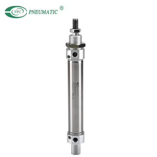 MIC Series Stainless Steel Mini Cylinder, Double Acting with Cushion, Swivelling Tail Type